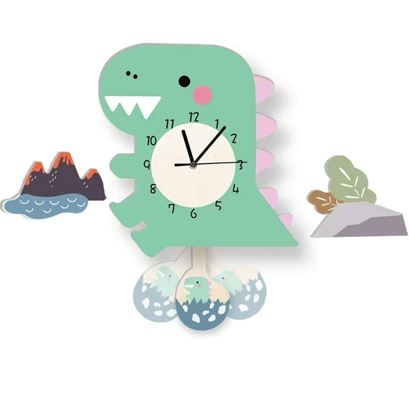 Zegar Ścienny - ZooTime - Uroczy Design Zwierząt - Idealny do Pokoju Dziecięcego