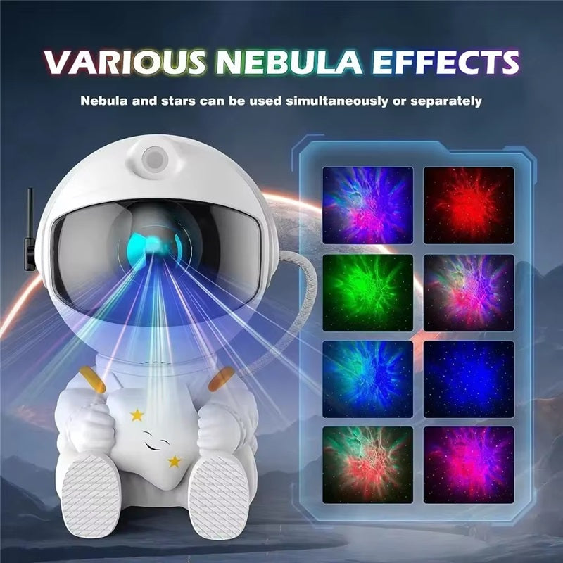 Projektor Galaktyczny Astronauta LED Nocna Lampka