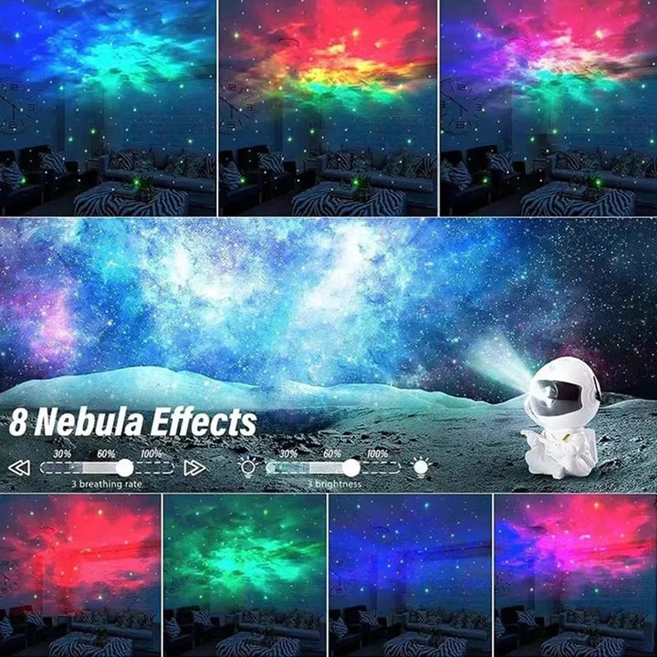 Projektor Galaktyczny Astronauta LED Nocna Lampka