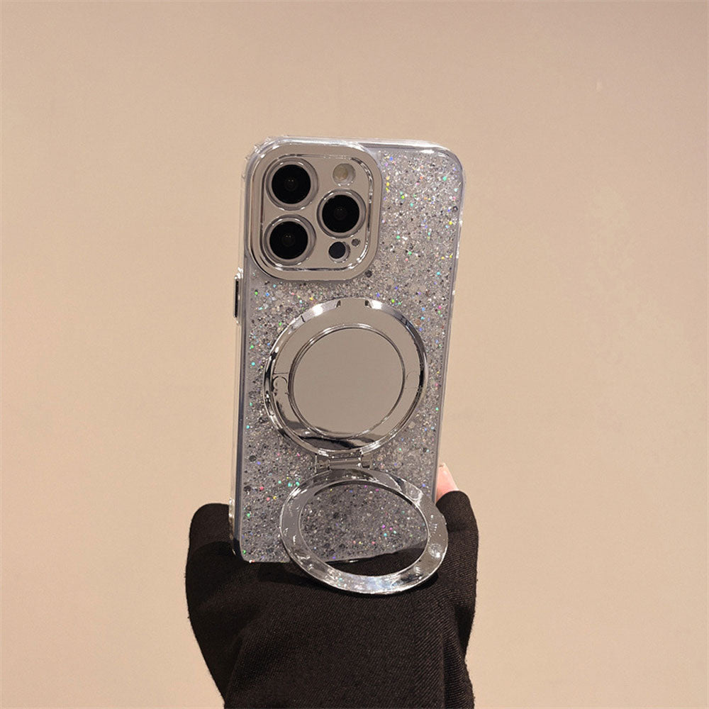 Srebrna Brokatowa Etui MagSafe