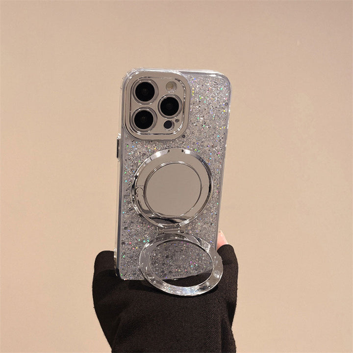 Srebrna Brokatowa Etui MagSafe
