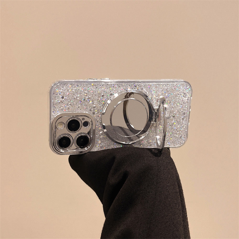 Srebrna Brokatowa Etui MagSafe