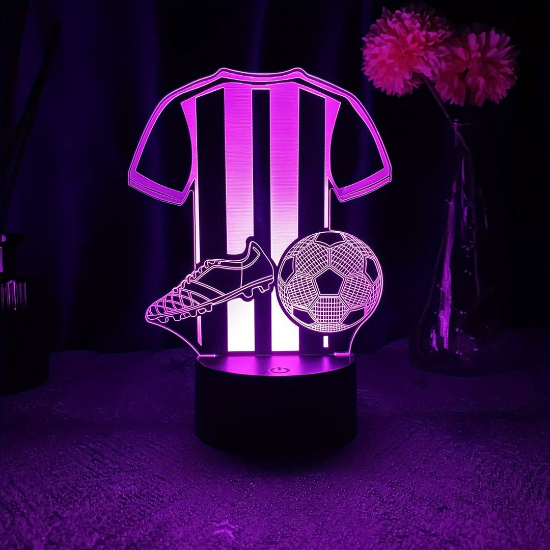 Lampa SportGlow - 3D LED Nocna Lampa dla Fanów Piłki Nożnej