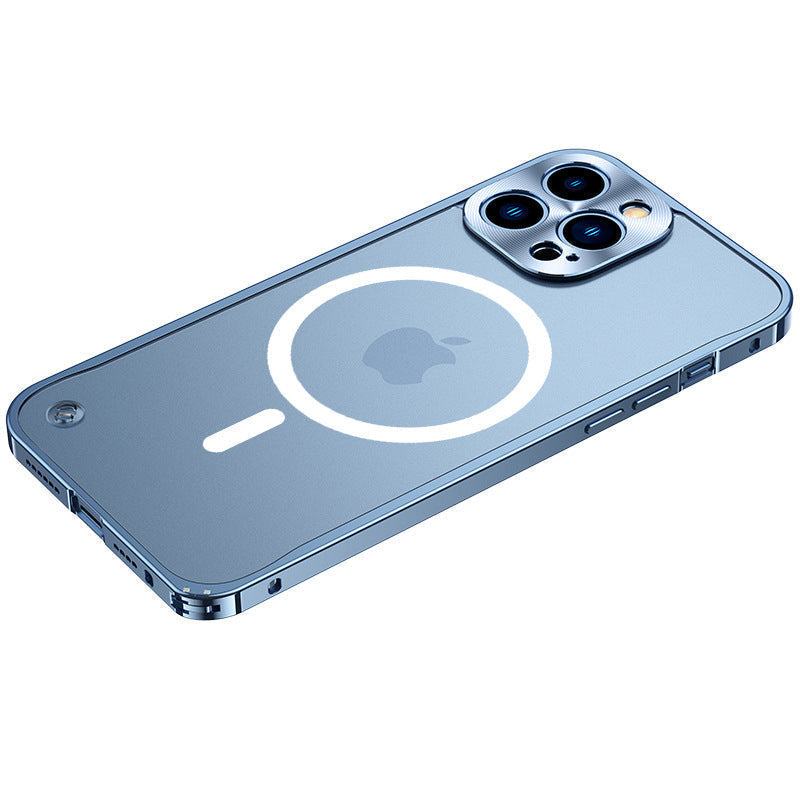 Magnetyczna etui na telefon iPhone z metalową ramą |