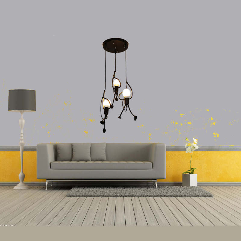Retro Lampa Wisząca Iron Man