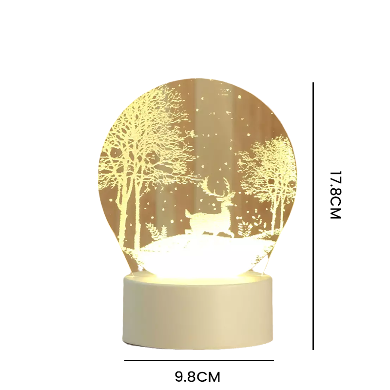 3D Nocna Lampa Usb