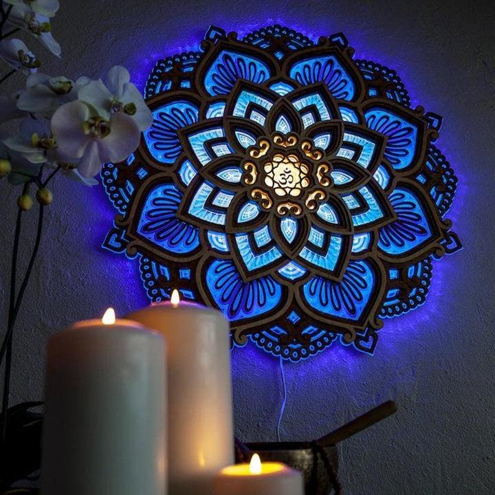 Lampka nocna LED Mandala Yoga Room