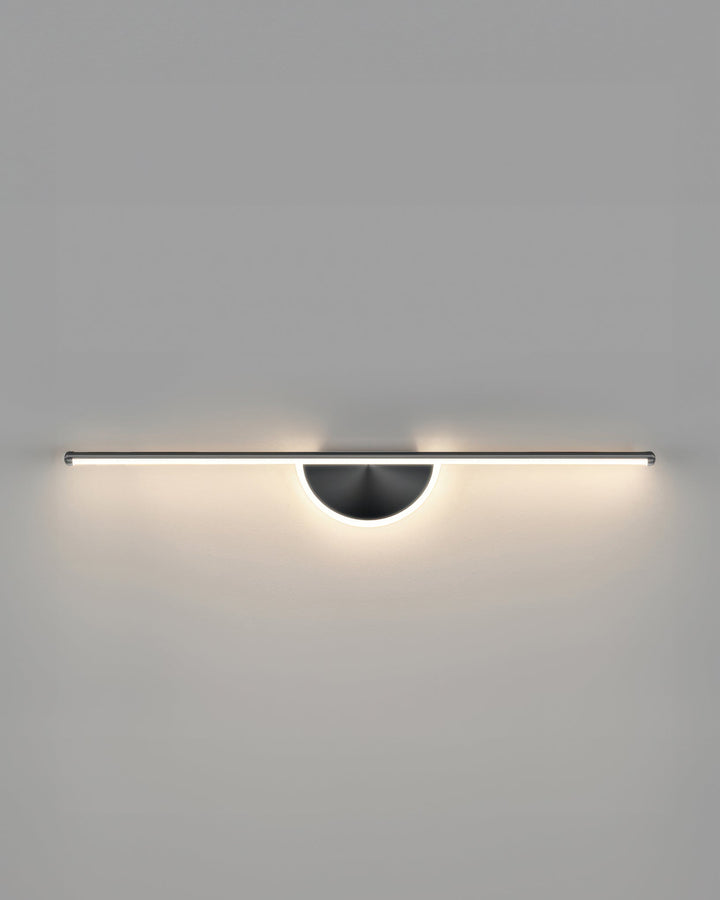 Nowoczesna Lampa Ścienna z Drewnianym Łukiem
