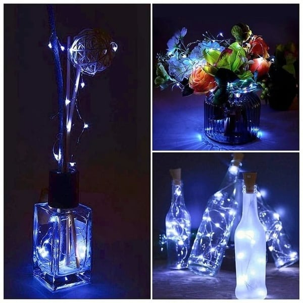 Świeczka LED do butelek Korkowa Lampa Nocna DIY Dekoracja |