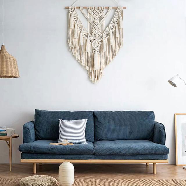 Boho Makrama Ścienna Tkanina