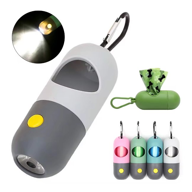 BrightPaws • Dyspenser na woreczki na psie odchody z LED