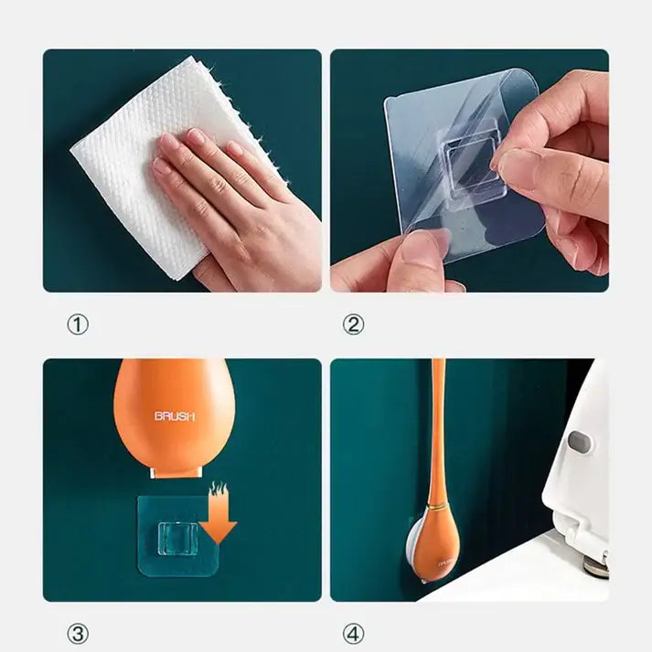 Elegancka i higieniczna szczotka do toalety z silikonu - SmartBrush