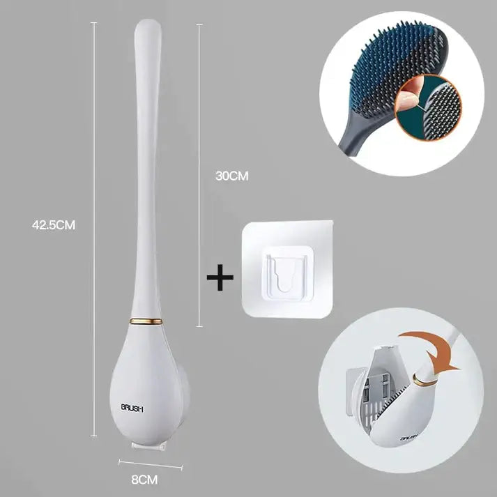 Elegancka i higieniczna szczotka do toalety z silikonu - SmartBrush
