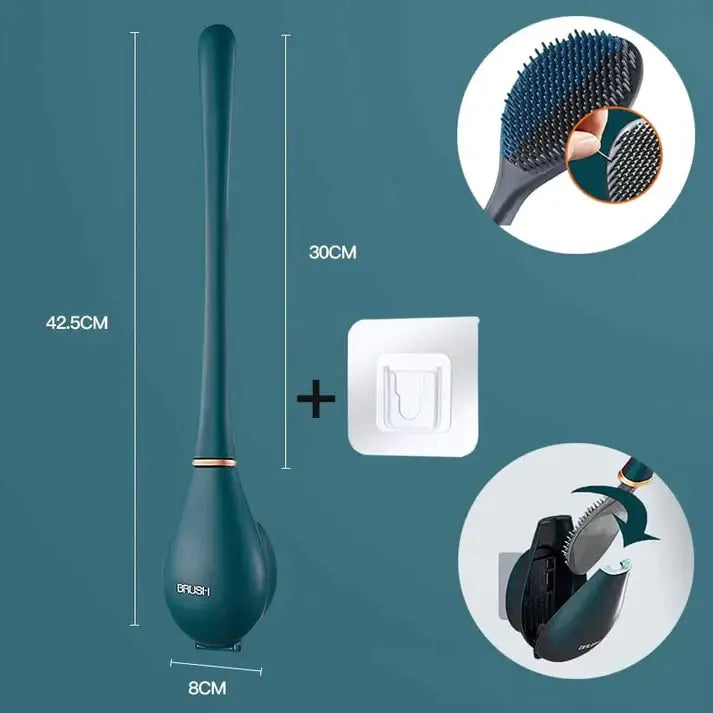 Elegancka i higieniczna szczotka do toalety z silikonu - SmartBrush