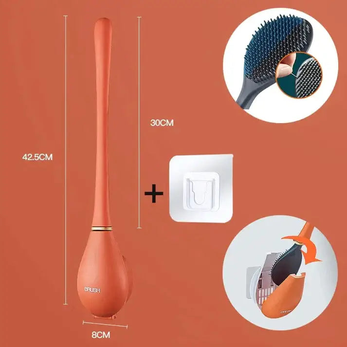 Elegancka i higieniczna szczotka do toalety z silikonu - SmartBrush