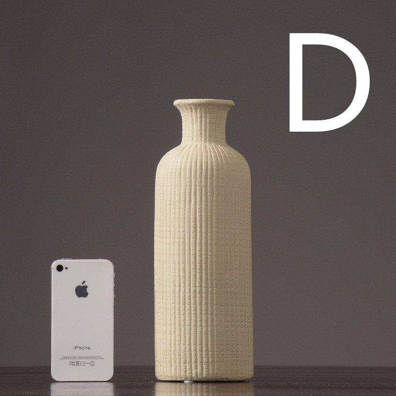 Brązowo-Beżowy Szary Ceramiczny Wazon Kwiatowy │ Element Dekoracji Wnętrz