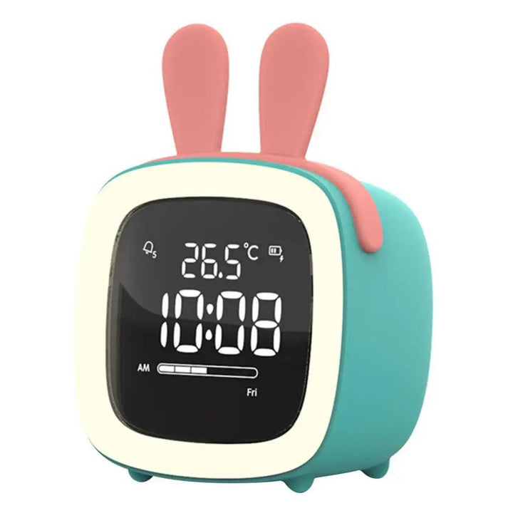 BunnyGlow - LED Zegar Alarmowy – Lampka Nocna z Wyświetlaczem Cyfrowym i Timerem