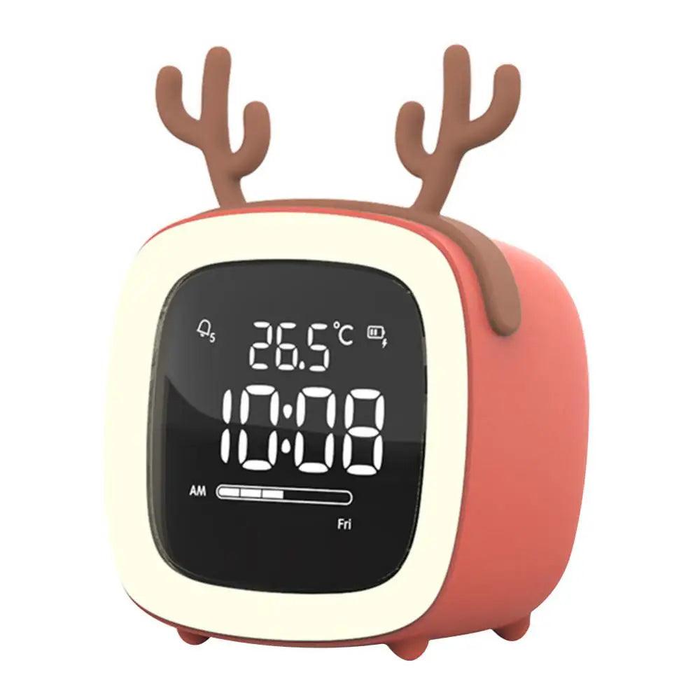 BunnyGlow - LED Zegar Alarmowy – Lampka Nocna z Wyświetlaczem Cyfrowym i Timerem