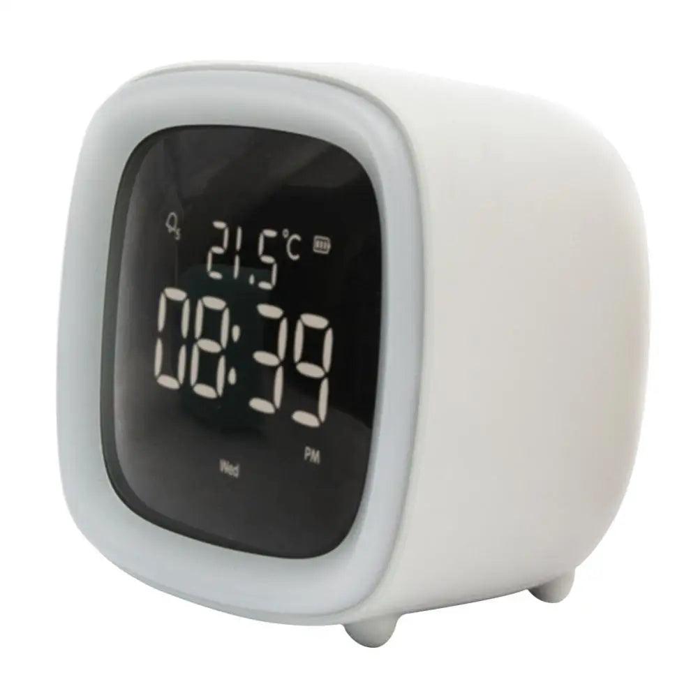 BunnyGlow - LED Zegar Alarmowy – Lampka Nocna z Wyświetlaczem Cyfrowym i Timerem