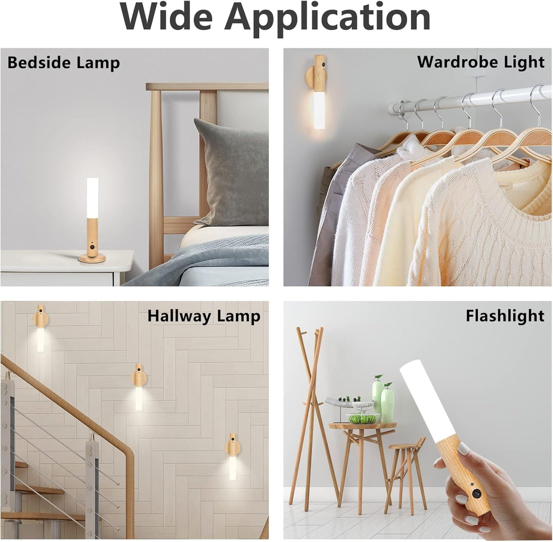 Ładowana Lampa Nocna LED z Czujnikiem Ruchu na Magnes