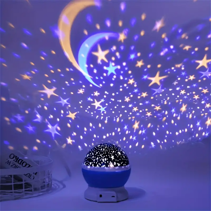 Nocna Lampa Projektor Gwiaździstego Nieba dla Dzieci – Magiczny Projektor LED z Zmianą Koloru