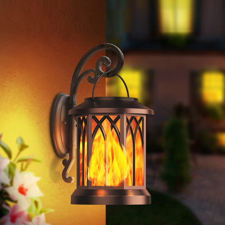 FlameGlow™ - Wisząca Lampa Słoneczna z Efektem Płomienia (2-pak)