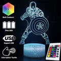 3D Lampa Marvel Kapitan Ameryka w Bitwie