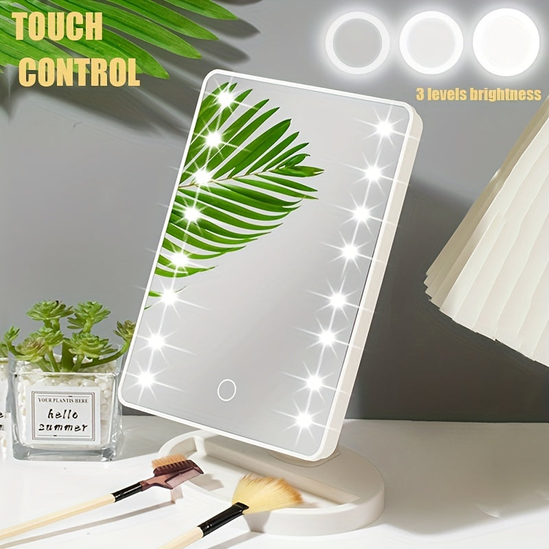 GlowPerfect - Przenoś lusterko do makijażu z 16 diodami LED