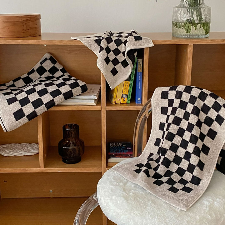 Kolekcja Ręczników Checkerboard Plus