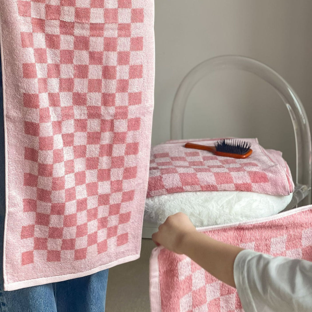 Kolekcja Ręczników Checkerboard Plus