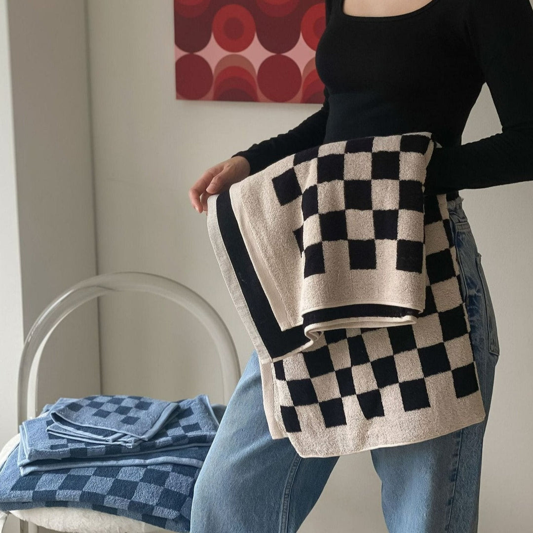 Kolekcja Ręczników Checkerboard Plus