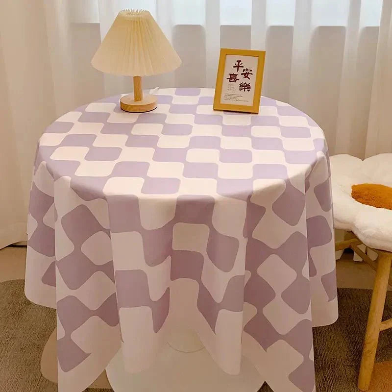 Sprawdzony wzór okrągłego obrus z bawełny