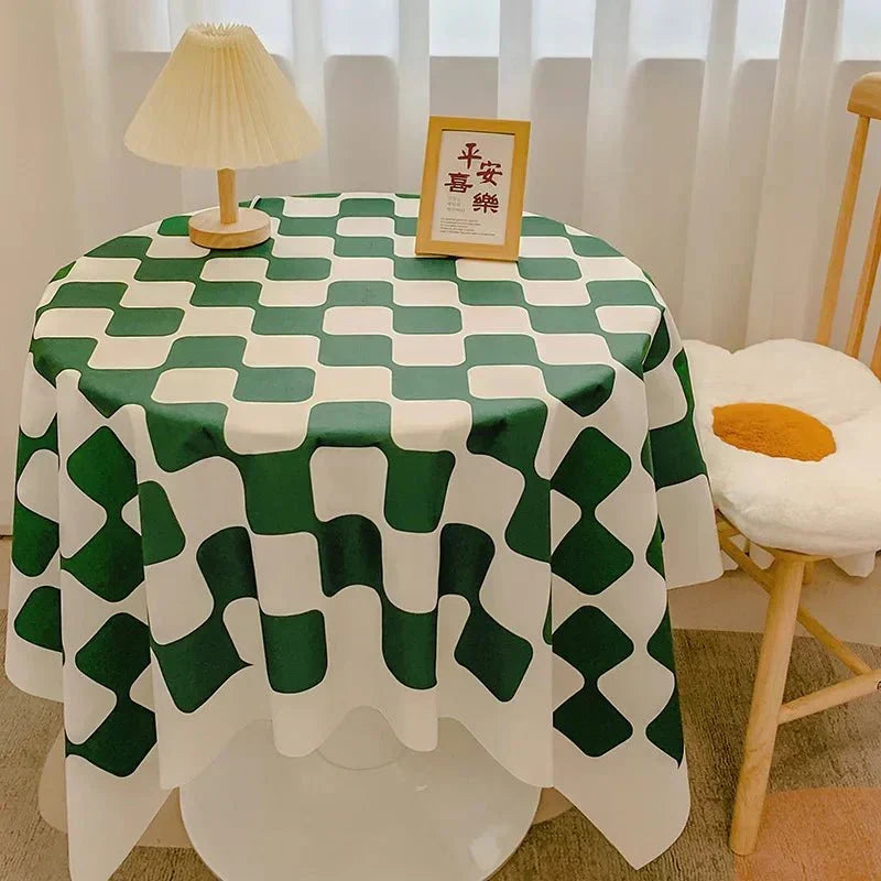 Sprawdzony wzór okrągłego obrus z bawełny