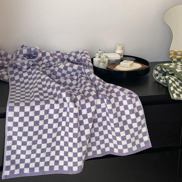 Klasyczna Kolekcja Ręczników w Szachownicę