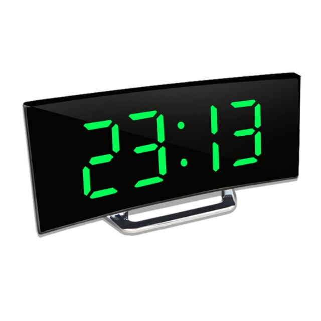 Duży wyświetlacz LED | Zakrzywiony cyfrowy zegar LED - Amedea
