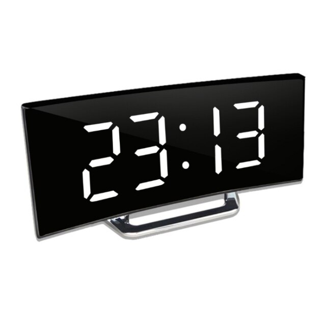 Duży wyświetlacz LED | Zakrzywiony cyfrowy zegar LED - Amedea