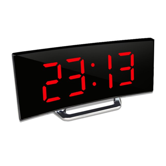 Duży wyświetlacz LED | Zakrzywiony cyfrowy zegar LED - Amedea