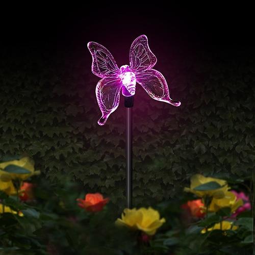 Lampy solarne LED do ogrodu "kolorowe muchy"