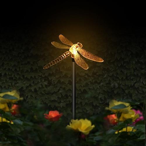 Lampy solarne LED do ogrodu "kolorowe muchy"