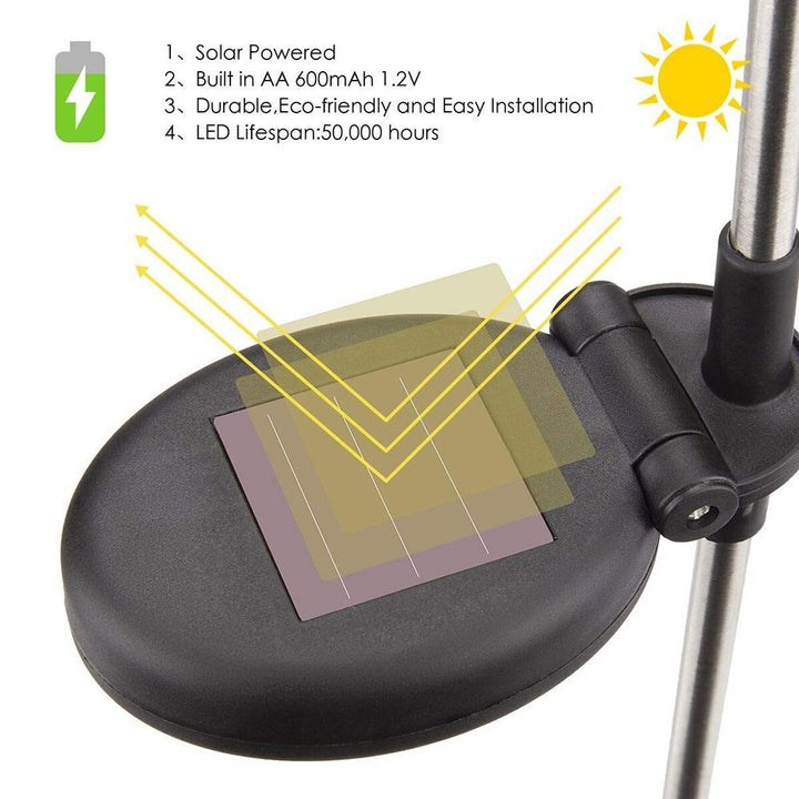 Lampy solarne LED do ogrodu "kolorowe muchy"