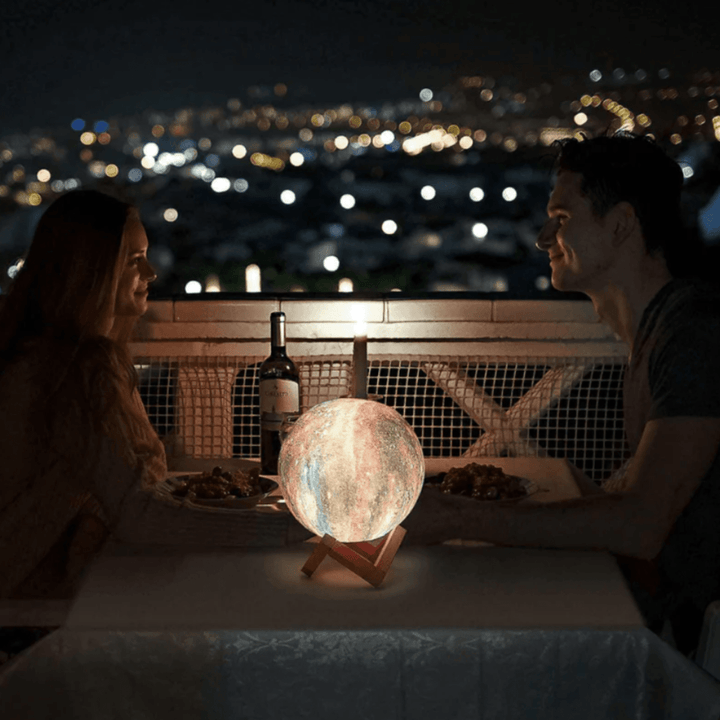 CosmoShine – Wielokolorowa Lampa Księżycowa z Pilotem