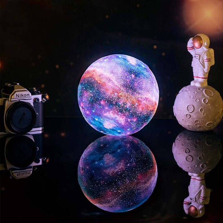 CosmoShine – Wielokolorowa Lampa Księżycowa z Pilotem
