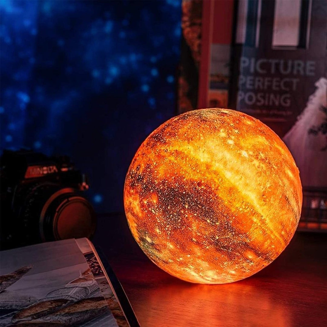 CosmoShine – Wielokolorowa Lampa Księżycowa z Pilotem