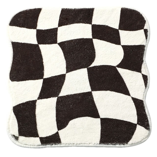 Mini dywanik w kratkę Curvy Checker