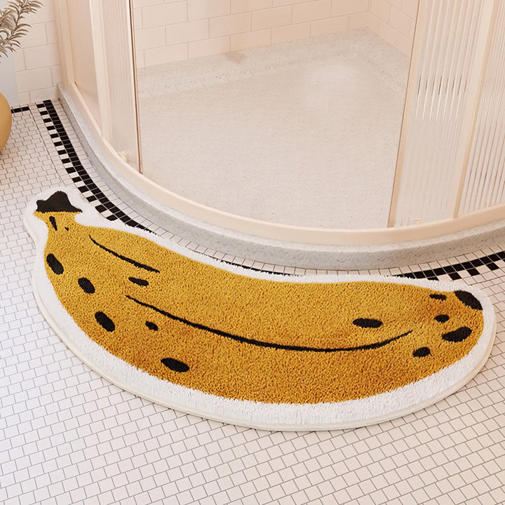 Dywanik Pluszowy w Kształcie Bananów