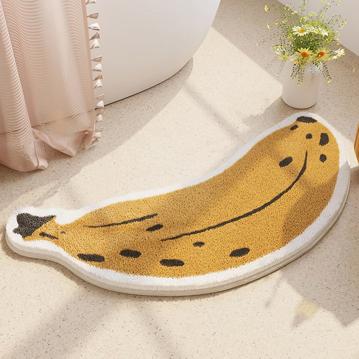 Dywanik Pluszowy w Kształcie Bananów