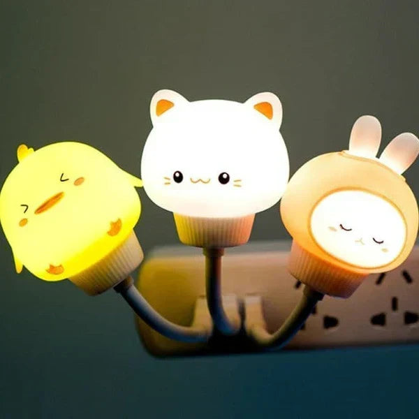 Przytulna Lampa Nocna z Funkcją Timera