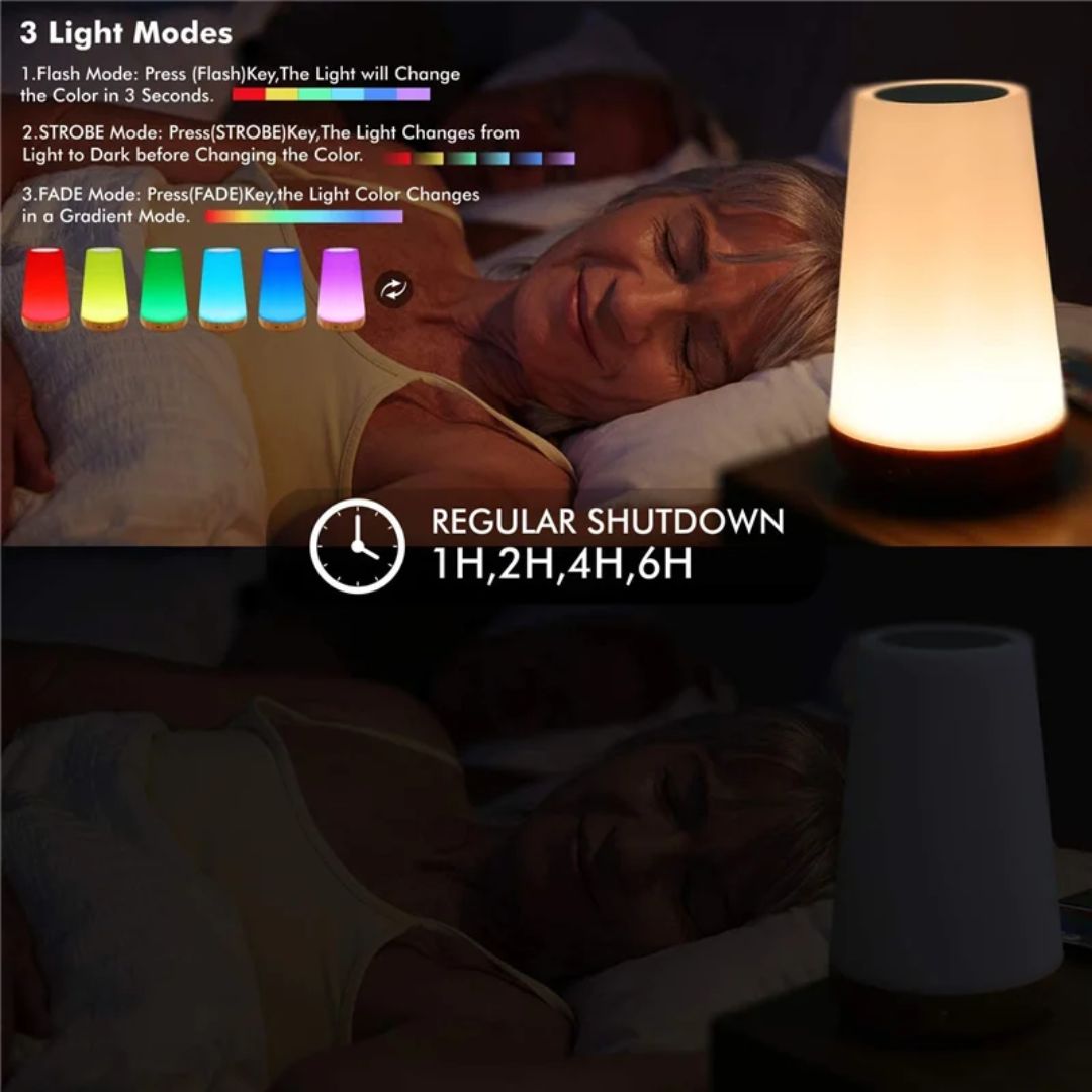 Angeria zmieniająca kolory Lampa nocna |