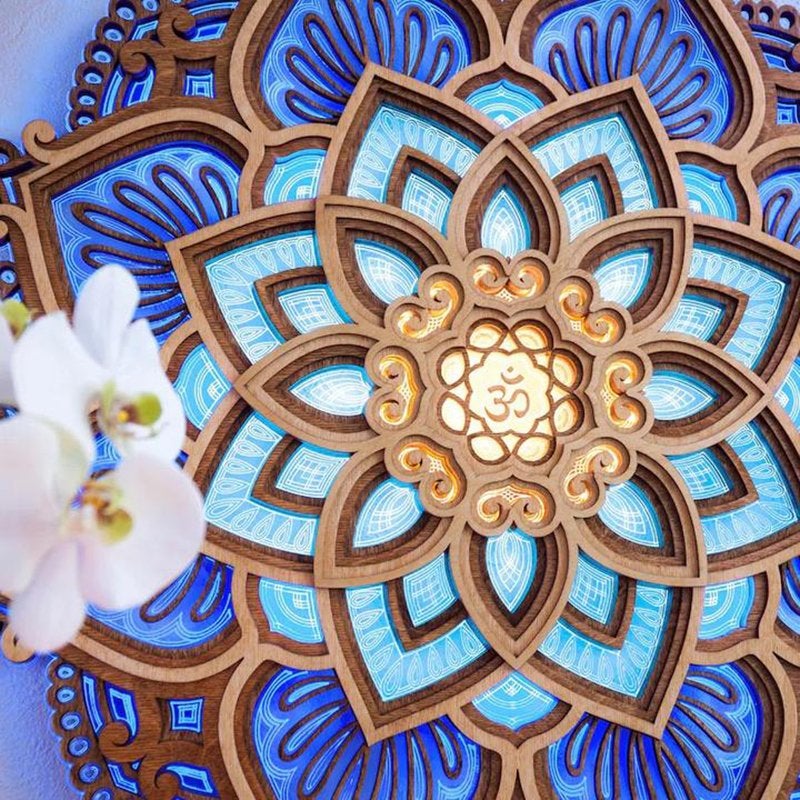 Lampka nocna LED Mandala Yoga Room