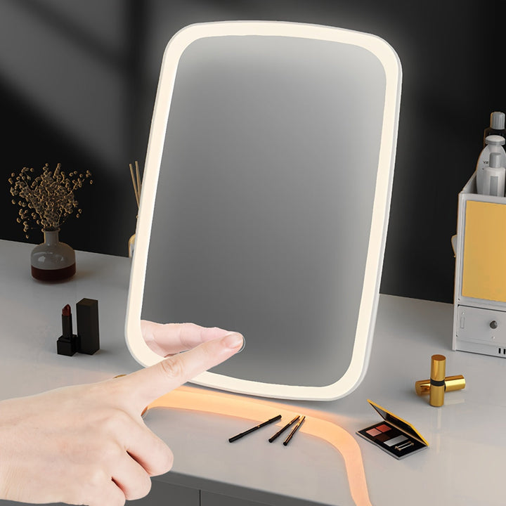 BloomMirror - Elegan lusterko do makijażu LED z ładowaniem USB